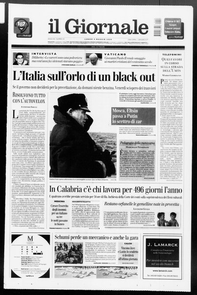 Il giornale del lunedi